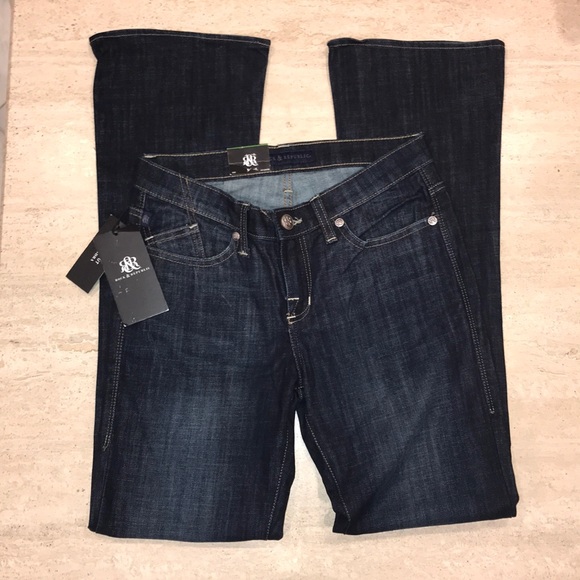 Rock & Republic Kasandra Blue Denim Jeans pant NWT - Picture 5 of 16